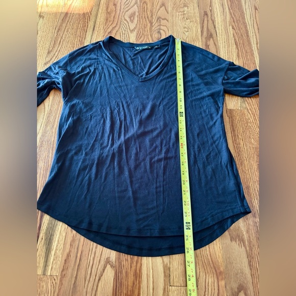 Athleta Black Long Sleeve Tee - V-Neck - XS - Picture 4 of 6